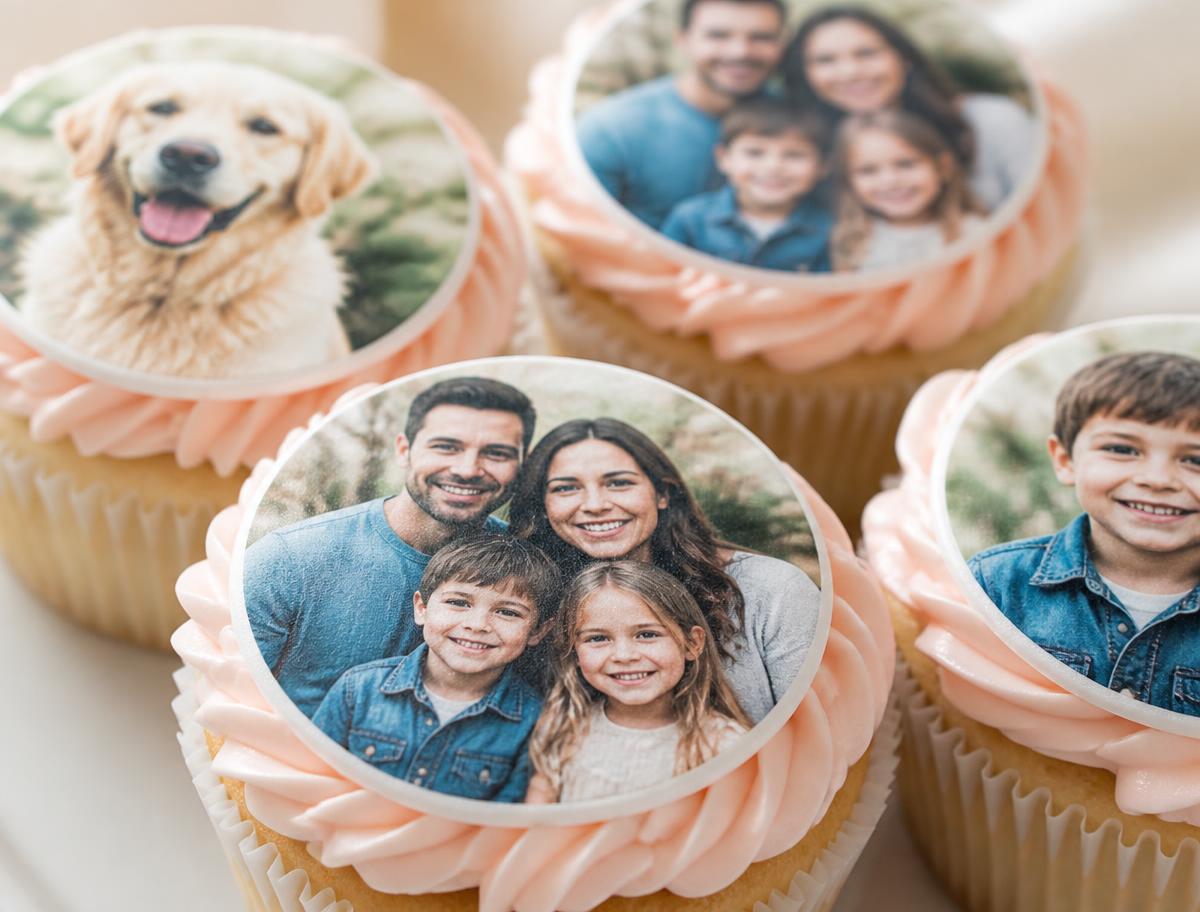 Edible Photo Cupcakes